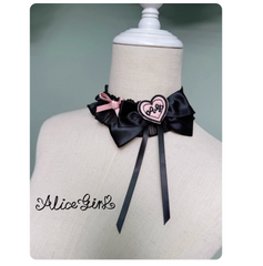 Alice girl lolita Black gothic choker