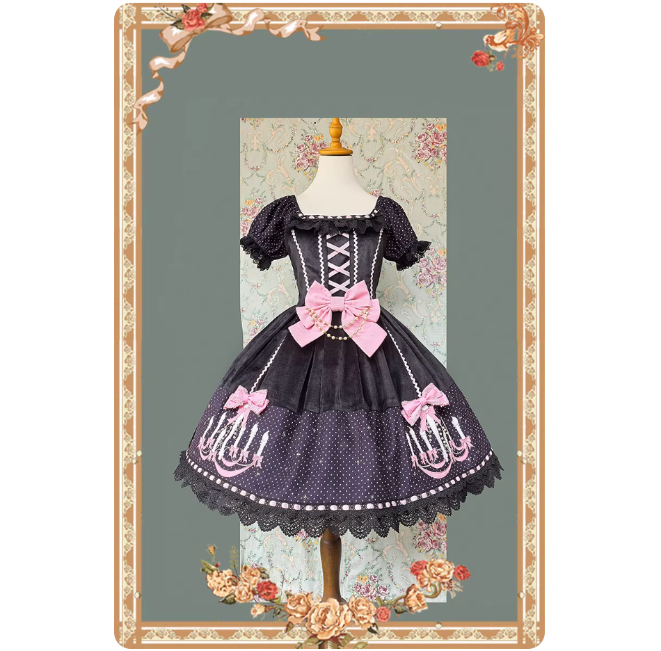 Infanta lolita Black gothic dress