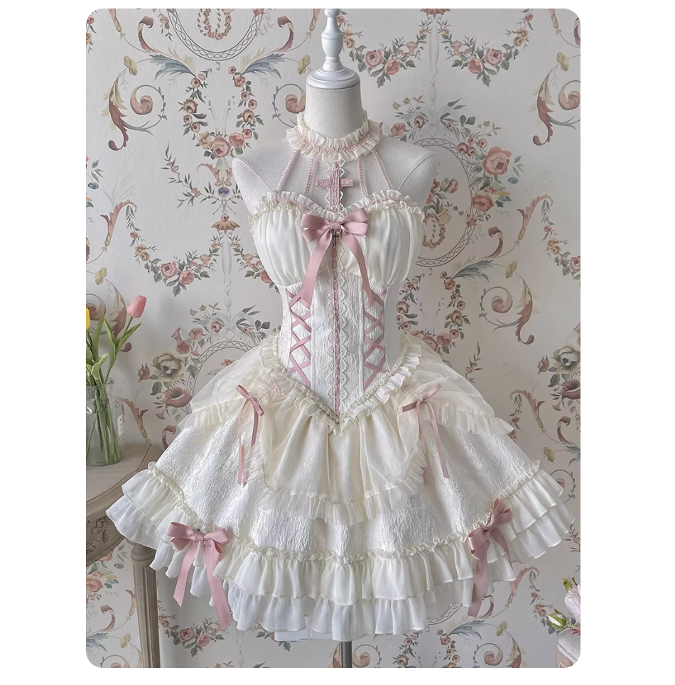 Alice girl lolita white dress