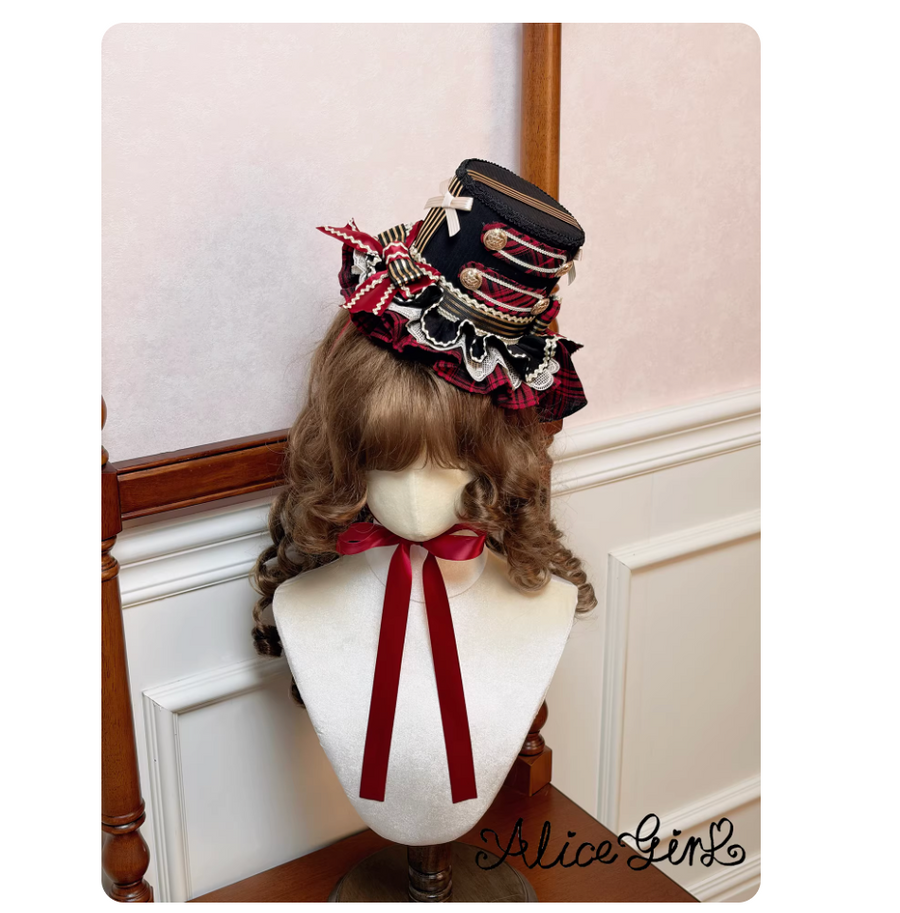 Alice girl lolita Black gothic hariband